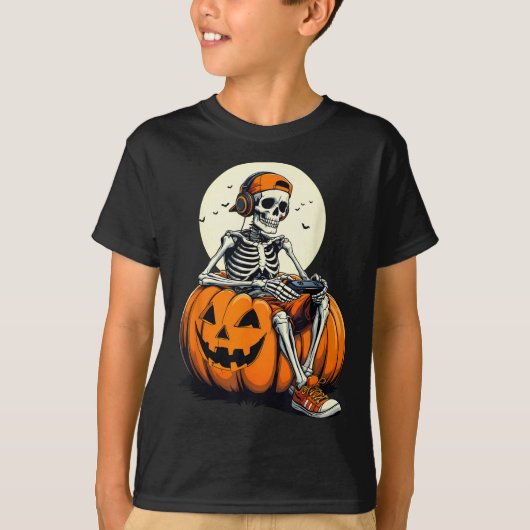 T-shirt Soky Pumpkin & Skeleton Gamer Tee _ Boys & (Devant)
