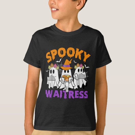 T-shirt Soky Witress Funny Ghost Halloween (Devant)