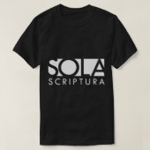 T-shirt Sola Scriptura chrétienne réformée (Design devant)