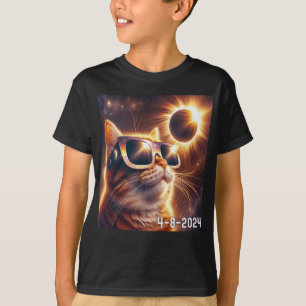 T-shirt Solaire 2024 Eclipse portant des roues
