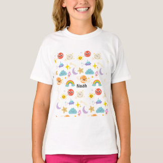 T-shirt Solaire Ciel Cute Personnalisé