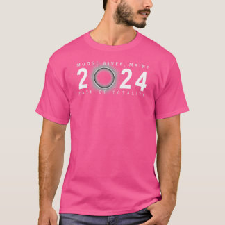 T-shirt Solaire Eclipse Moose River Maine 8 avril 2024