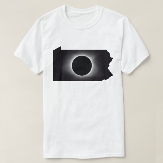 T-shirt Solaire total 2024 Eclipse Pennsylvanie (Design devant)