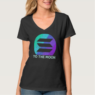 T-shirt Solana vintage À La Lune Crypto Coin Solana Mine