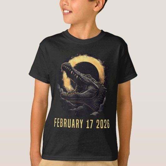 T-shirt Solar Eclipse 02 17 26 Design (Devant)
