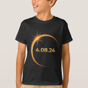 T-shirt Solar Eclipse 2024 Amérique Totalité 04 08 24 Spri