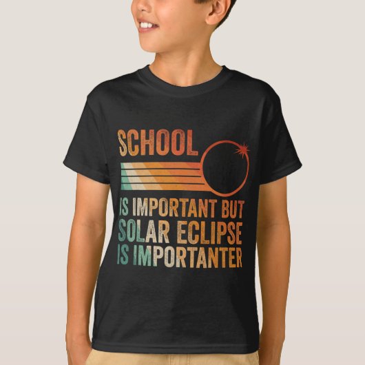 T-shirt Solar Eclipse 2024 École de Chemise Eclipse Solair (Devant)