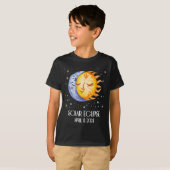 T-shirt Solar Eclipse 2024 Joli Solar Eclipse Enfants Garç (Devant entier)