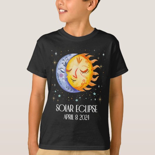 T-shirt Solar Eclipse 2024 Joli Solar Eclipse Enfants Garç (Devant)