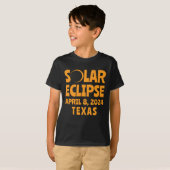 T-shirt Solar Eclipse 2024 Texas (Devant entier)