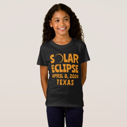 T-Shirt Solar Eclipse 2024 Texas (Devant entier)