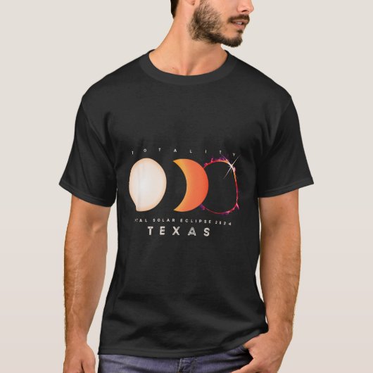 T-shirt Solar Eclipse 2024 Texas Total Eclipse America Gra (Devant)