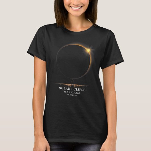 T-shirt Solar Eclipse 2026 Celestial Astronomy (Devant)