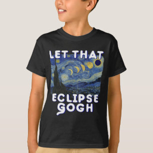 T-shirt Solar Eclipse Chemise Commémorative Van Gogh Plais