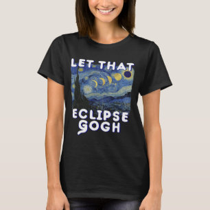 T-shirt Solar Eclipse Chemise Commémorative Van Gogh Plais