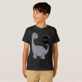 T-shirt Solar Eclipse Dino 04.08.2024 Fun Toddler Boys Gir (Devant entier)