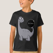 T-shirt Solar Eclipse Dino 04.08.2024 Fun Toddler Boys Gir (Devant)