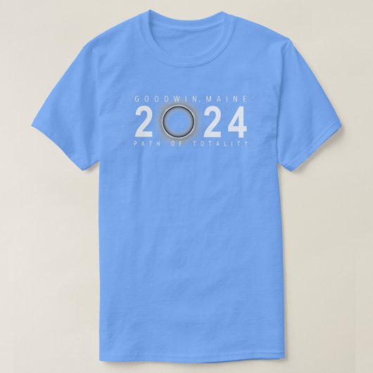 T-shirt Solar Eclipse Goodwin Maine 8 avril 2024 (Design devant)