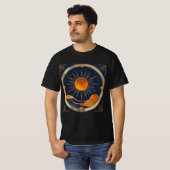 T-shirt Solar Eclipse Hills 2024 ou Ajouter un nom Hommes (Devant entier)