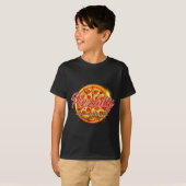 T-shirt Solar Eclipse Pizzality Eclipse Pizza Illustration (Devant entier)