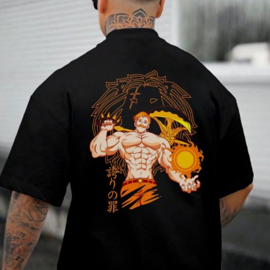 T-shirt 👑Solar Pride Warrior Tee – Lion’s Sun Form☀👑