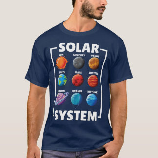 T-shirt Solar Star System Planet Science Astronomy Lovers