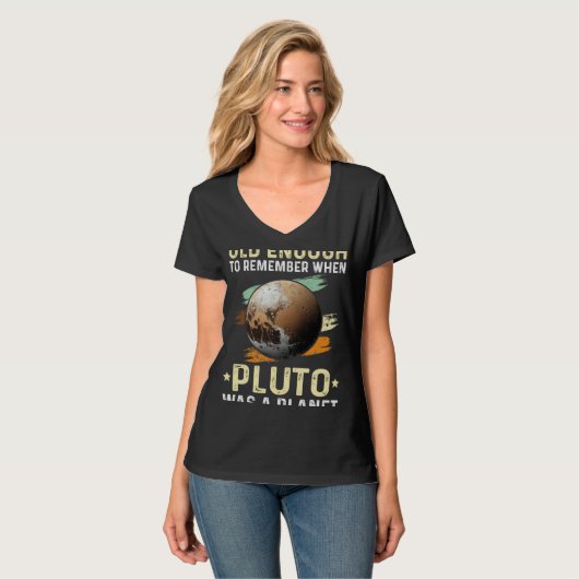 T-shirt Solar System old enough Pluto Space and Planets Sc (Devant entier)