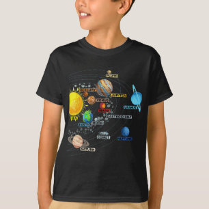 T-shirt Solar System Planets - Astronomy Space Science - G