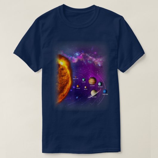 T-shirt Solar System Planets Educational STEM Space Scienc (Design devant)