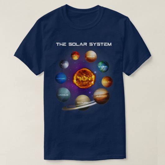 T-shirt Solar System Planets Science Space Astronomy STEM (Design devant)