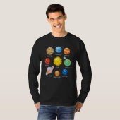 T-shirt Solar System Planets Science Space Galaxy Universe (Devant entier)
