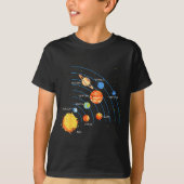 T-shirt Solar System Sun Planets Orbit Space Galaxy Men Wo (Devant)