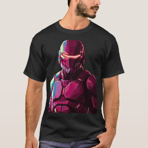 T-shirt Soldat Armuré Futuriste Dark Aesthetic Streetwe