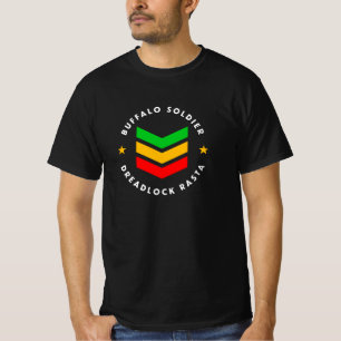 T-shirt Soldat Buffalo Dreadlock Rasta Reggae