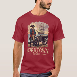T-shirt Soldat colonial Vintage de Yorktown Virginia