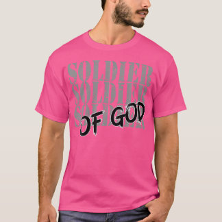 T-shirt Soldat De Dieu Hommes Religieux Femmes De Foi En J