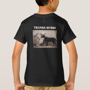 T-shirt Soldat en tenue de combat avec son chien militaire