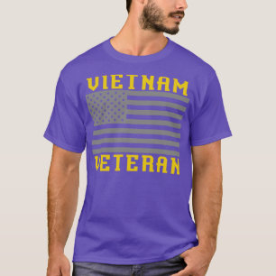 T-shirt Soldat patriotique américain fier vétéran du Vietn