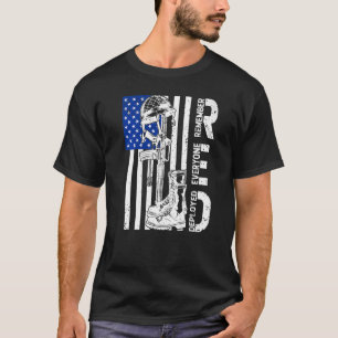T-shirt Soldat Rouge Vendredi Soutien Drapeau US Jusqu'À C