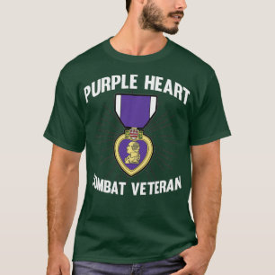 T-shirt Soldat vétéran du combat du coeur pourpre