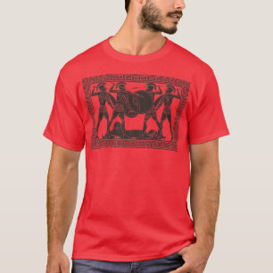 T-shirt Soldats grecs Mythes Dieux Déesses Statue Grèce