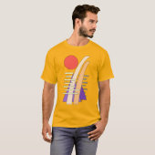 T-shirt Soleil abstrait, ombres, reflets et structures (Devant entier)