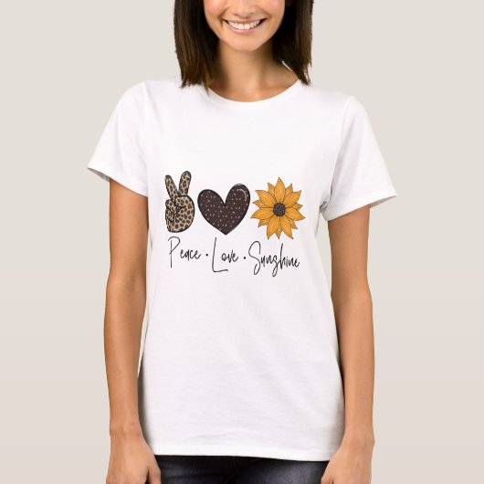 T-shirt Soleil amour de paix (Devant)