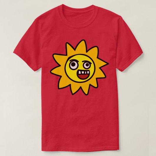 T-shirt Soleil avec visage (Design devant)
