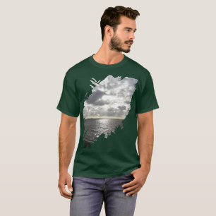 T-shirt Soleil brillant à travers les nuages