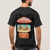 T-shirt soleil brûle la plage d'été (Dos)