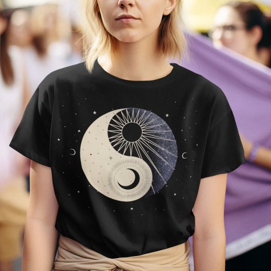 T-shirt Soleil céleste et lune