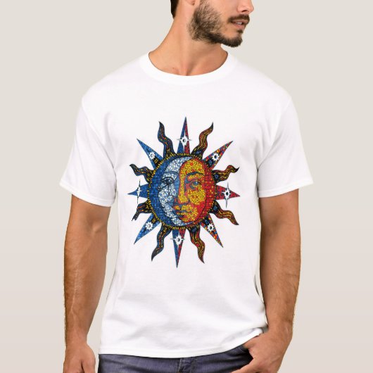 T-shirt Soleil céleste Et Lune (Devant)