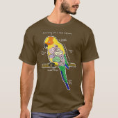T-shirt Soleil Conure Funny Parrot - Anatomie d'un soleil (Devant)