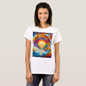 T-shirt Soleil cosmique (Devant entier)